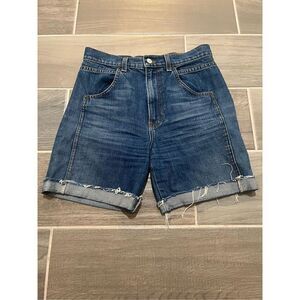 Reformation high rise Bermuda denim jean shorts size 27